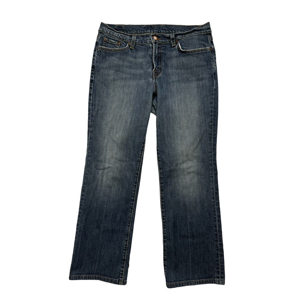 LUCKY BRAND Classic Rider Straight Leg Jeans Size 14 Short Made in USA Bootcut